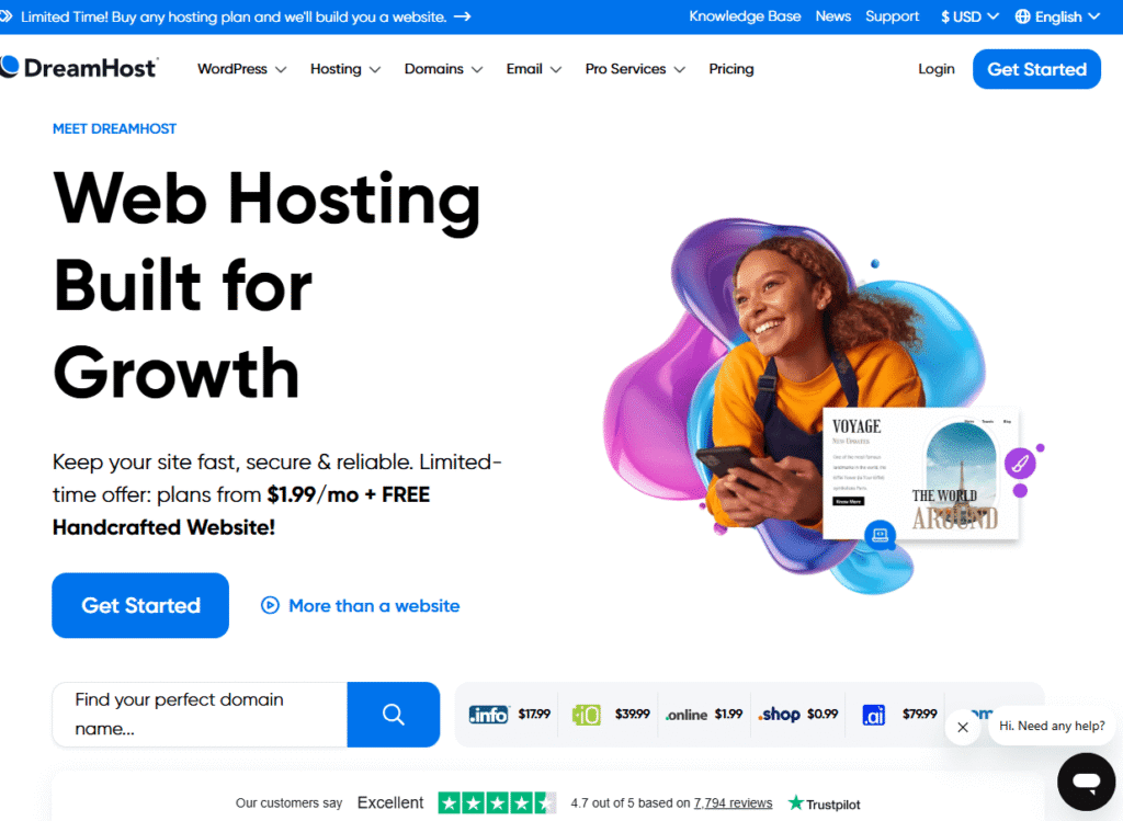 Dreamhost Best Monthly Web Hosting Plans For Most People