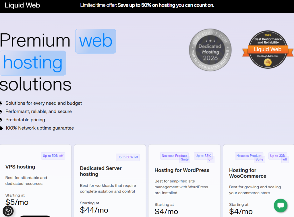 Liquid Web Best Managed Bare Metal For Expanding Companies