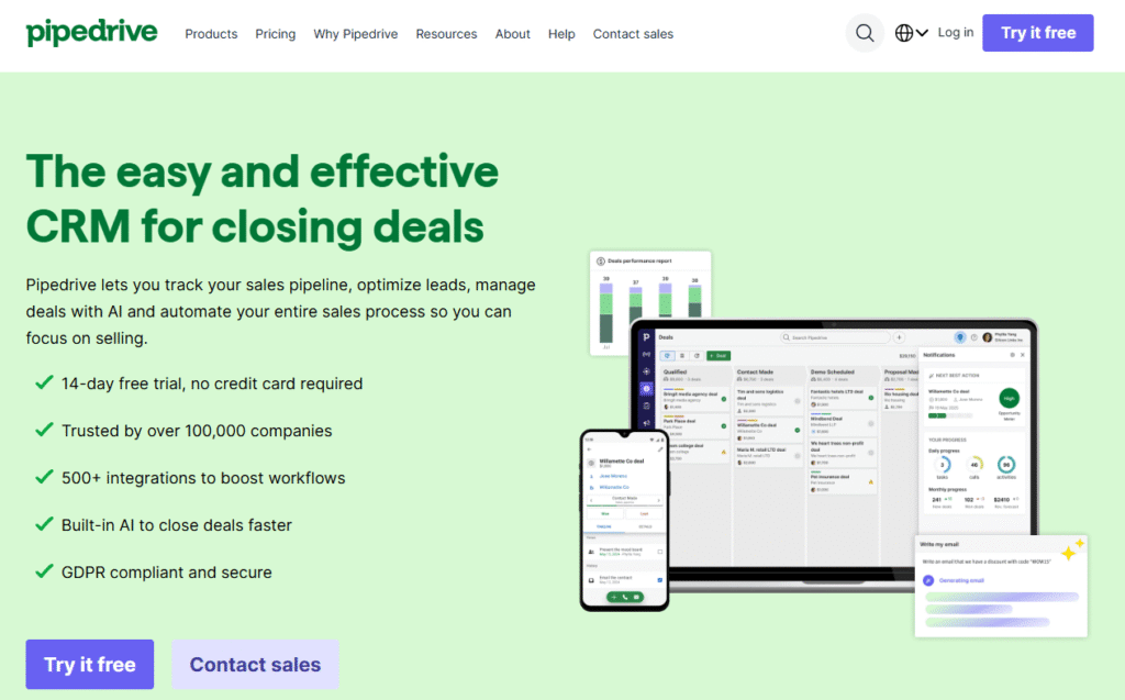 Pipedrive The Best Tool For Streamlining The Sales Process