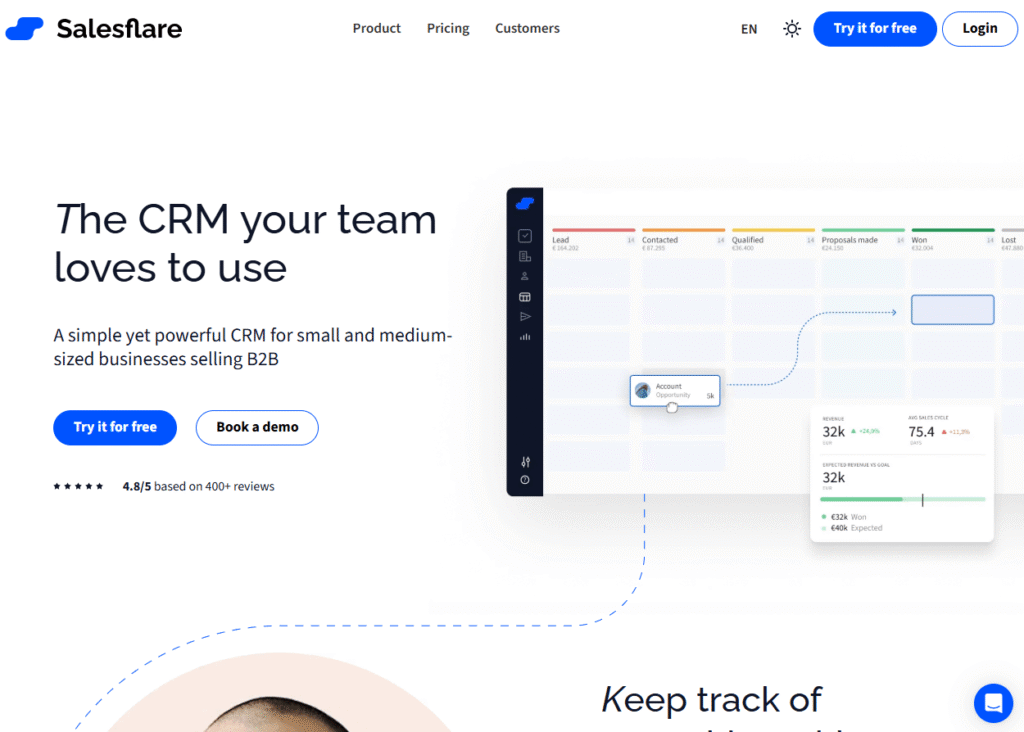 Salesflare The Best For Managing Prospects