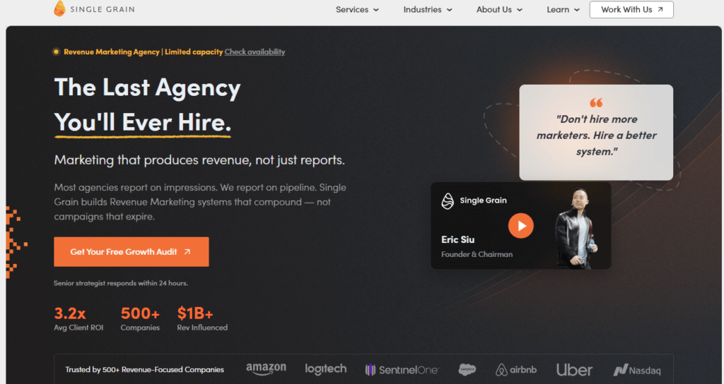 Top 15 Best Digital Marketing Agencies In 2026: Easy Steps 16 Single Grain Best For Digital Marketing Strategies And Paid Media For Brands