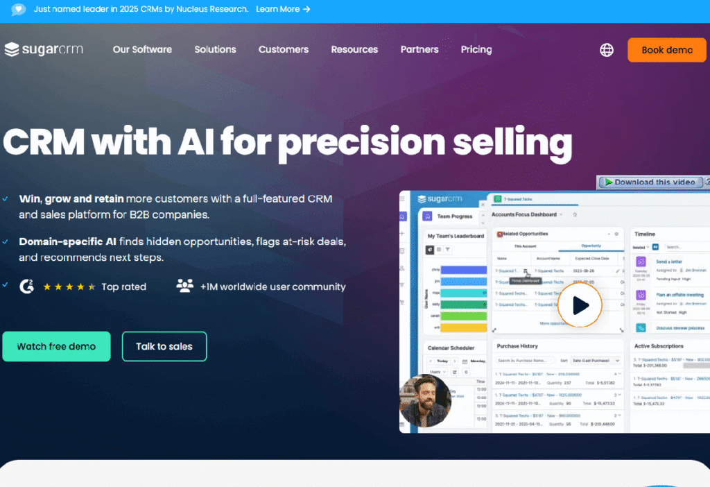 Sugarcrm Best Suited For Businesses Seeking A Flexible Crm Solution