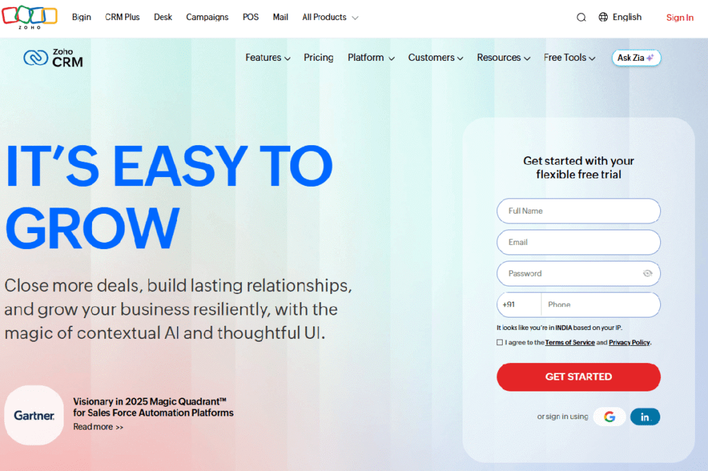 Zoho Crm The Best For Customizable Crm